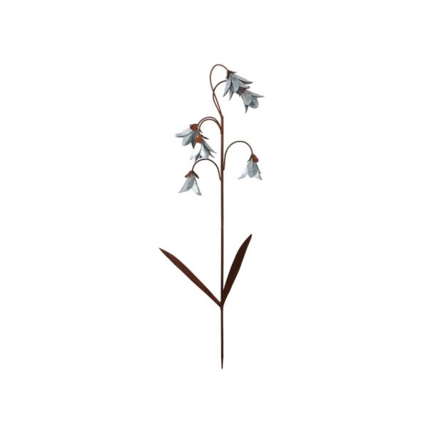 Havespyd - Metalblomst H 96 - Cortenstl og zink