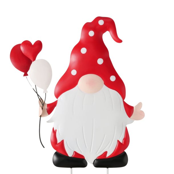 Havespyd - Nisse H 50 cm | Hndlavet julepynt i metal