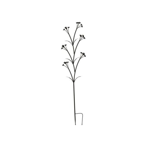 Havespyd - Blomst i cortenstl - H 123 cm.