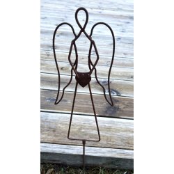 Havespyd � Engel med hjerte � H 51 cm