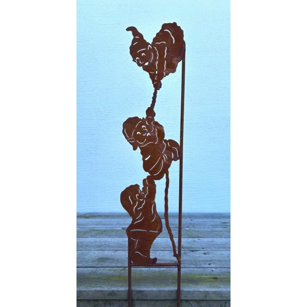 Havespyd  Klatrenisser | Sjovt udendrs julepynt i cortenstl