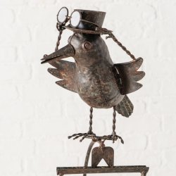 Havespyd � Sjovt havespyd med vippende fugl � H 112 cm