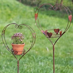 Havespyd - Hjerte havespyd - St med 2 stk.