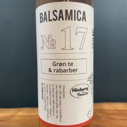 Hinberg and Vanilla - Balsamica No. 17 - Grn Te &amp; Rabarber - 250ml