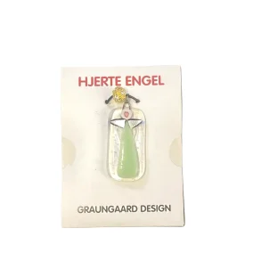 Hjerte Engel - Halskde Med Glas Engel - Nr. 18