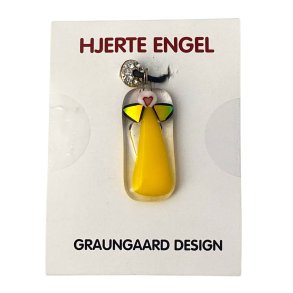 Hjerte Engel - Halskde Med Glas Engel - Nr. 7