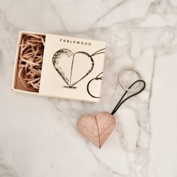 Hjerte n�glering som gavehilsen