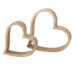 Hjerter i mangotr - St med 2 stk.