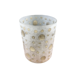 Hurricane i slebet glas med guld prikker