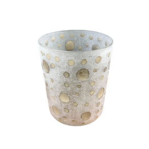 Hurricane i slebet glas med guld prikker