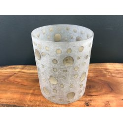 Hurricane i slebet glas med guld prikker