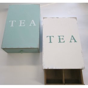Tebox m/skuffe 23cm.