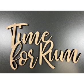 Wrtz Design - Skilt - Time for Rum