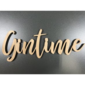 Wrtz Design - Skilt - Gin time