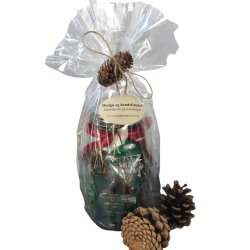 Flot julekrukke med chokolade lkkerier