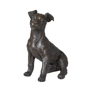 Jack Russell terrier figur i polystone 35 cm