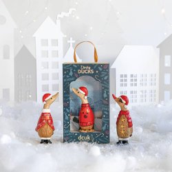 Dcuk Dinky Duck som Rudolf med gevir og guldstjerne