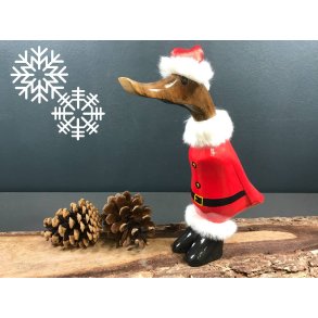 Juleand med sorte stvler - Hjde 21 cm.