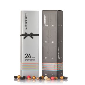 Julekalender - Lakridseriet sort/slv - 360g.