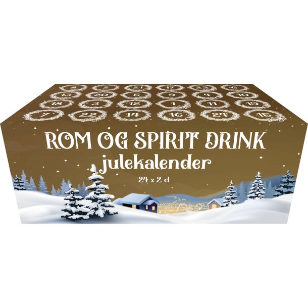 Julekalender Rom &amp; Spirit Drinks 2026 � 24 x 2 cl