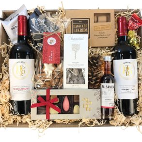 Julekurv - Vin og julehygge