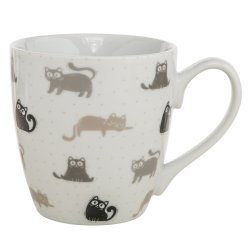 Jumbo krus med katte � 6 stk.