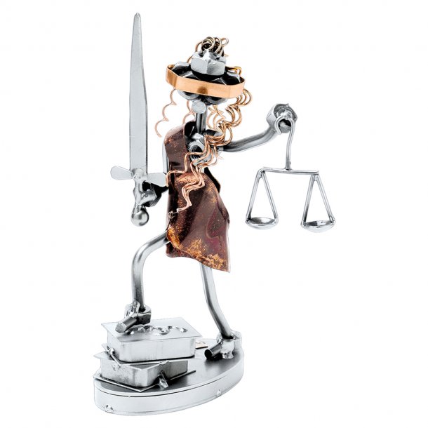 Metalfigur - Advokat - kvinde
