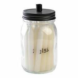 Kalenderlys glas med 24 lys