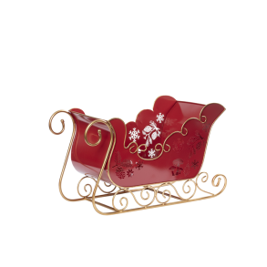 Kane - Julemandens kane - Rd metal kane - 27,5cm.