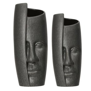 Keramik vaser - Ansigt vaser � S�t/2 stk.