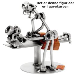 Gavekurv med metalfigur - Mandlig Kiropraktor - l og hygge