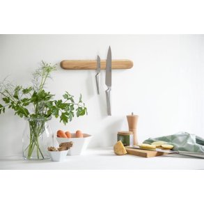 Knivmagnet i eg - 35 cm. 