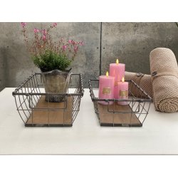 Kurvest - Metalkurve med hanke og trbund - St/2 stk.