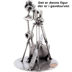 Gavekurv med metalfigur - Landmler - Landinspektr - Lkkerier