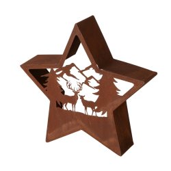 Lanterne - Stjerne lanterne i cortenstl,