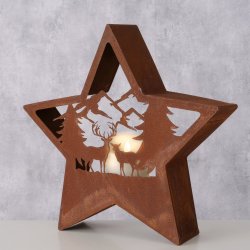 Lanterne - Stjerne lanterne i cortenstl,