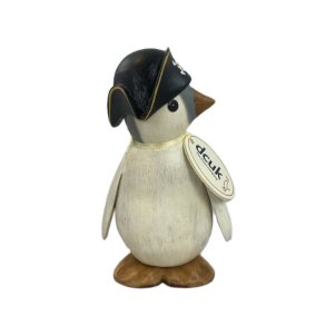 Dcuk - Malet kejserpingvin 14 cm - Med Pirat Hat