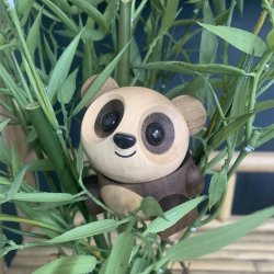 FableWood Panda Pom Pom S - liten tr�figur i dansk design