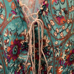 Linda Tunika - Flower - Turkis