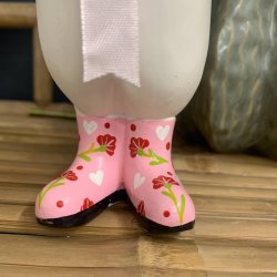Dcuk tr�figur lyser�de st�vler blomster 