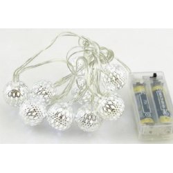 Lyskde med metalkugler