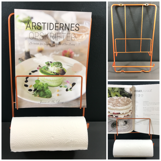 Magasin og kkkenrulle holder - Kobberfarvet
