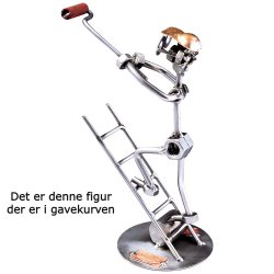 Gavekurv med metalfigur - Maler - l og hygge