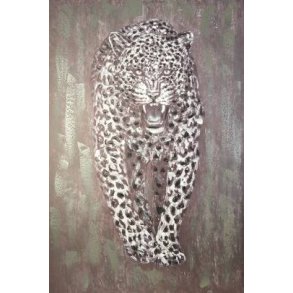 Maleri � Leopard � 80x120 cm