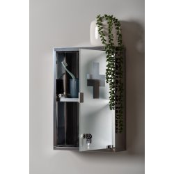 Medicinskab � Stilfuld opbevaring i rustfrit st�l