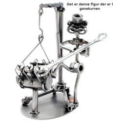 Gavekurv med metalfigur - Mekaniker - Lkkerier