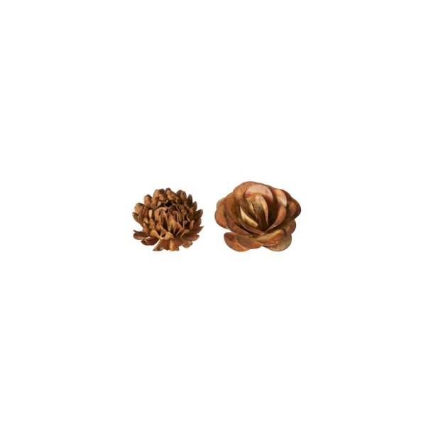 Metalblomster - St med 2 stk. 