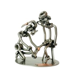 Metalfigur - Bandagist - Ortop�dist - Kvinde       