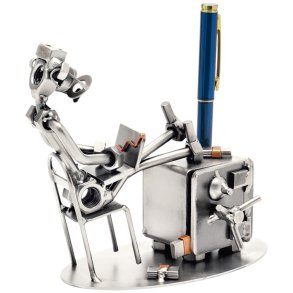 Metalfigur - Bankrdgiver - konom