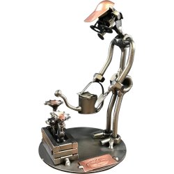 Metalfigur - Blomsterdekoratr - Gartner - Mand